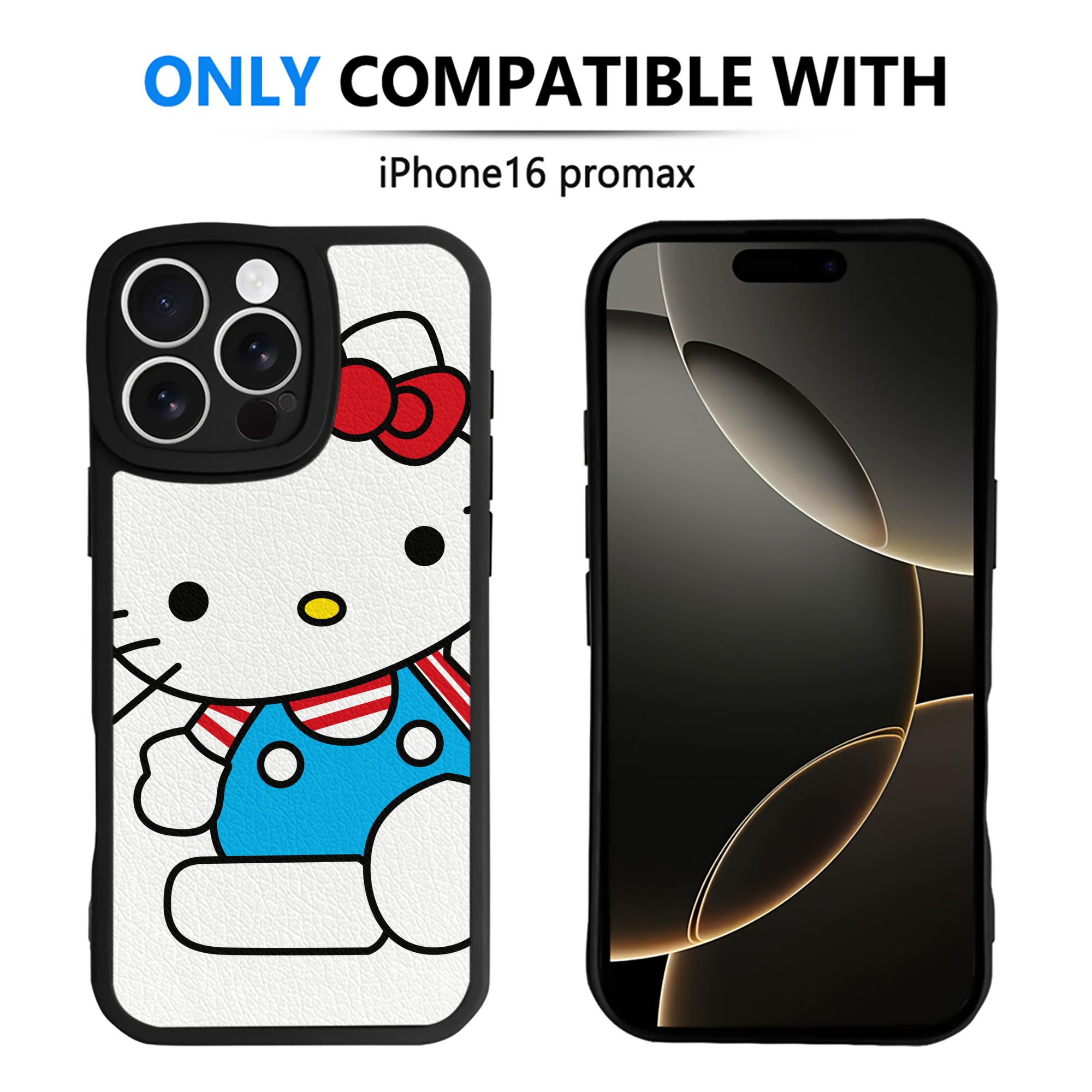 （画像用） Hello Kitty ハローキティ 【iPhone 16シリーズ対応】シリコンスマホケース（レザー調） 材質：シリコン